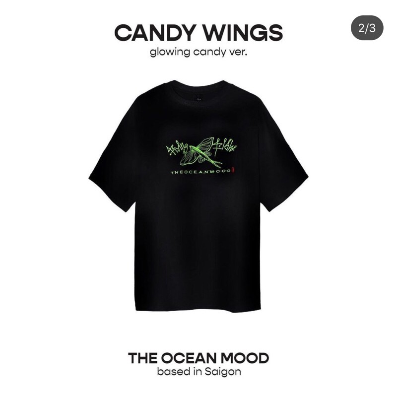 Áo thun Candy Wings màu hồng ngắn tay Kiem.lamot thêu cá nhỏ | BigBuy360 - bigbuy360.vn