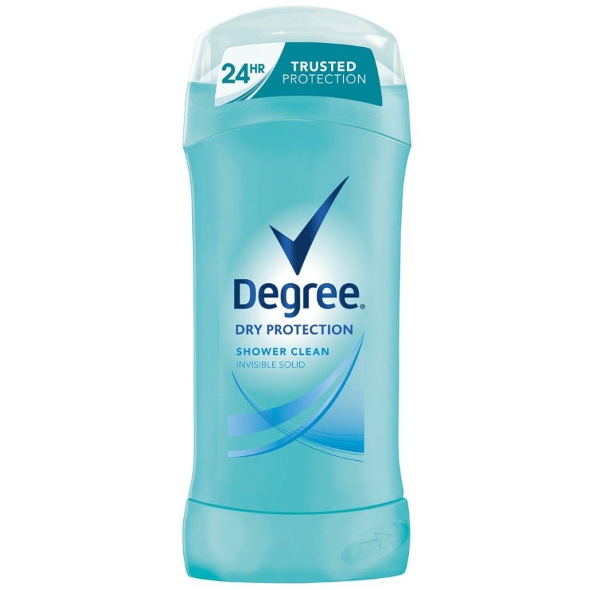 Lăn sáp khử mùi nữ Degree Dry Protection Anti-Perspirant &amp; Deodorant Shower Clean 74g (Mỹ)