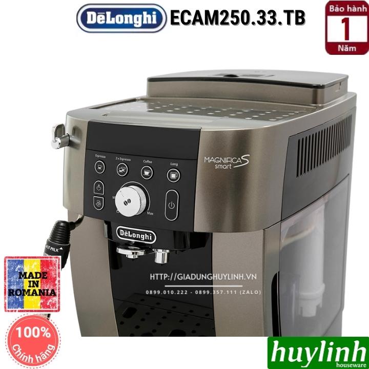 [Mã ELHAMS5 giảm 6% đơn 300K] Máy pha cà phê tự động Delonghi ECAM250.33.TB - Magnifica S Smart - Made in Romania