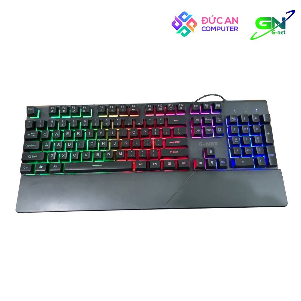 Bàn phím giả cơ G-Net GK311S Led Rainbow - Kèm Kê Tay Nam Châm