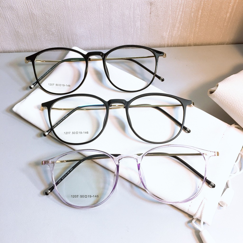 [Mã SKAMCLU7 giảm 10% cho đơn từ 0Đ] Gọng kính tròn 1207 kèm mắt cận viễn loạn | BigBuy360 - bigbuy360.vn