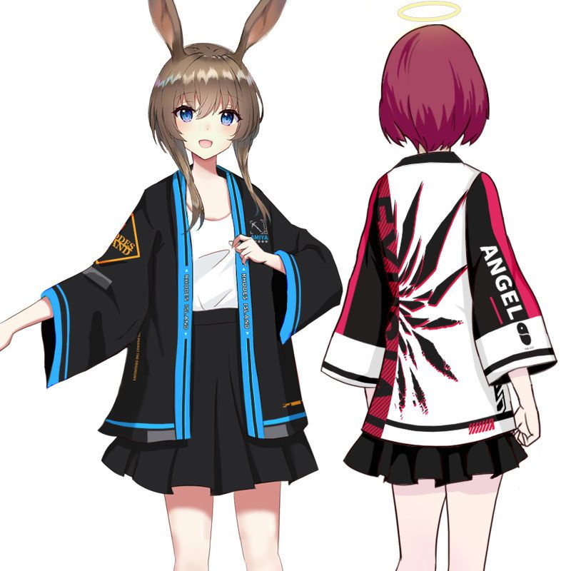 Áo Khoác Nam Dáng Rộng Họa Tiết Hoạt Hình Anime Hai Chiều Xxs-6Xl 4 Kiểu Thời Trang Mùa Hè