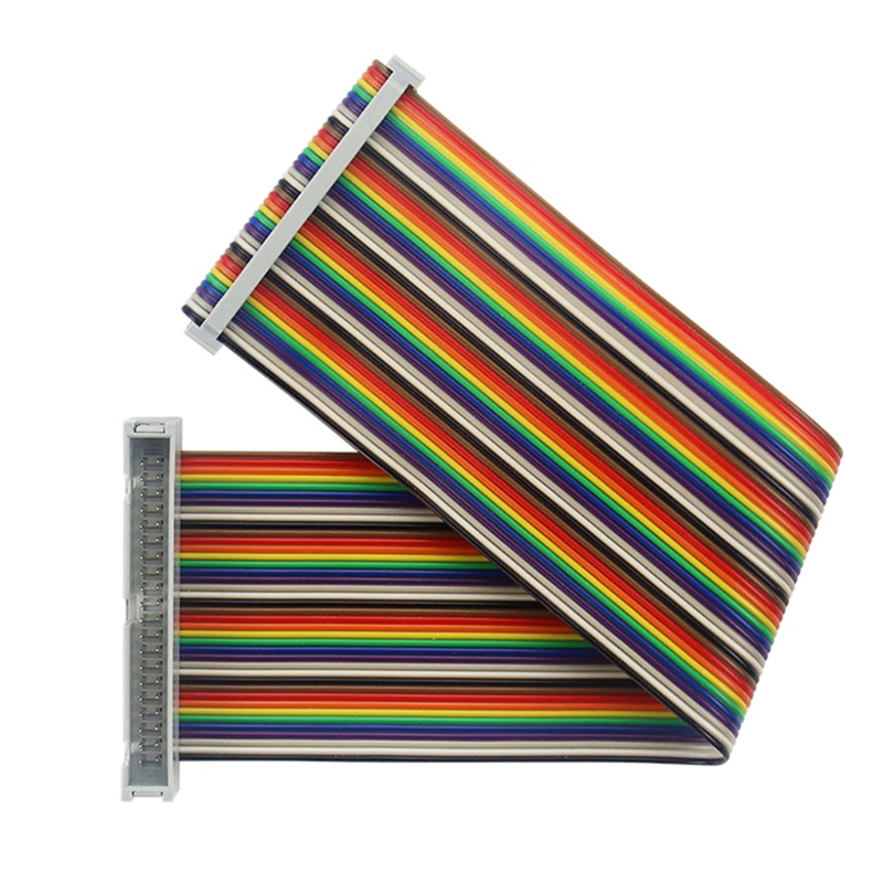 Dây Cáp Ruy Băng Dẹt 40pin Màu Sắc Cầu Vồng