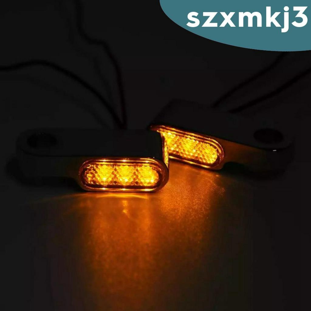 1 Cặp Đèn LED Xi Nhan Màu Hổ Phách Dành Cho Xe Mô Tô Cruiser Chorme