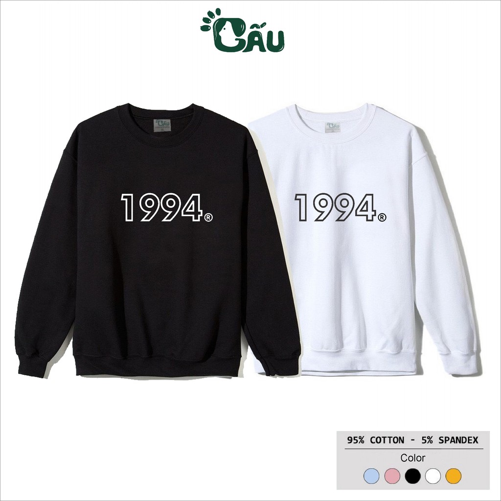 Áo sweater GẤU 194 vải thu đông co dãn, dày dặn mềm mịn form rộng phong cách Unisex - 199x | BigBuy360 - bigbuy360.vn