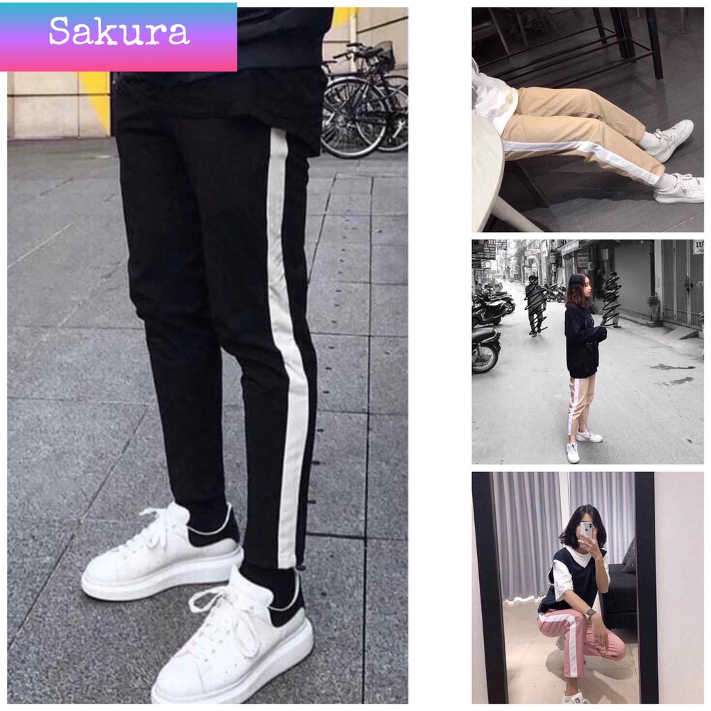 [Freeship] Quần Thể Thao Unisex 1 Line Sọc Hai Bên