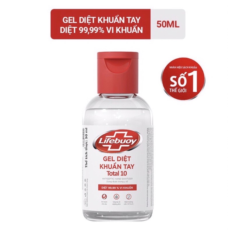 Nước rửa tay khô Lifebuoy dạng xịt kháng khuẩn làm sạch vi khuẩn chuẩn Unilever