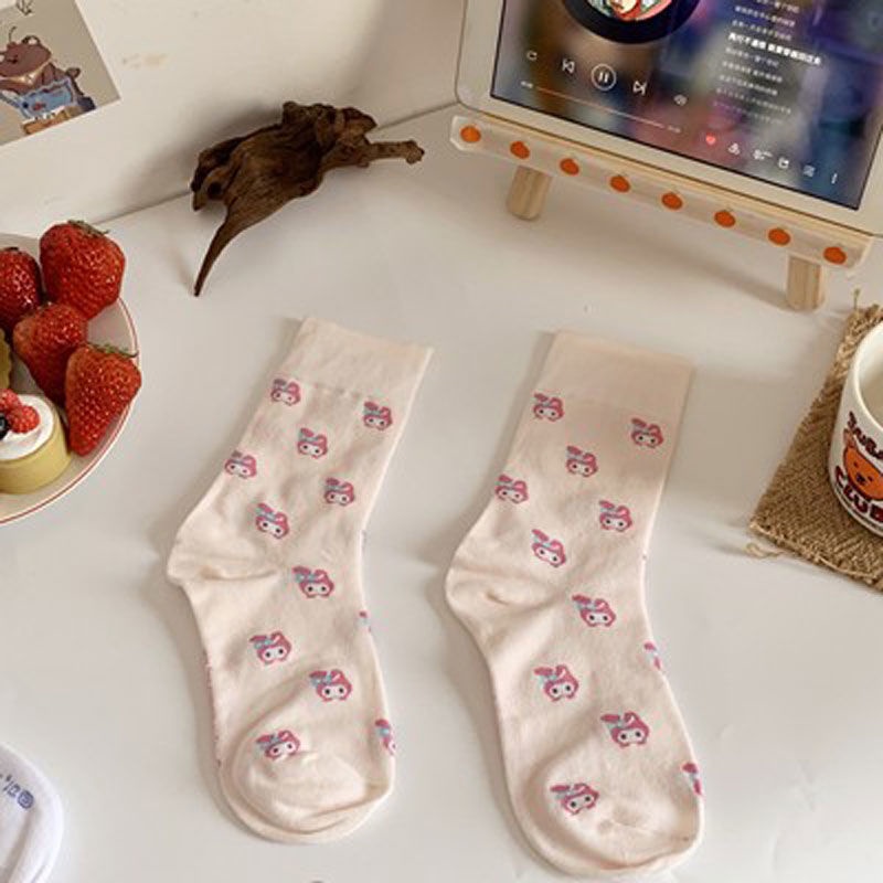 Vớ họa tiết chú chó Cinnamon dễ thương phong cách lolita