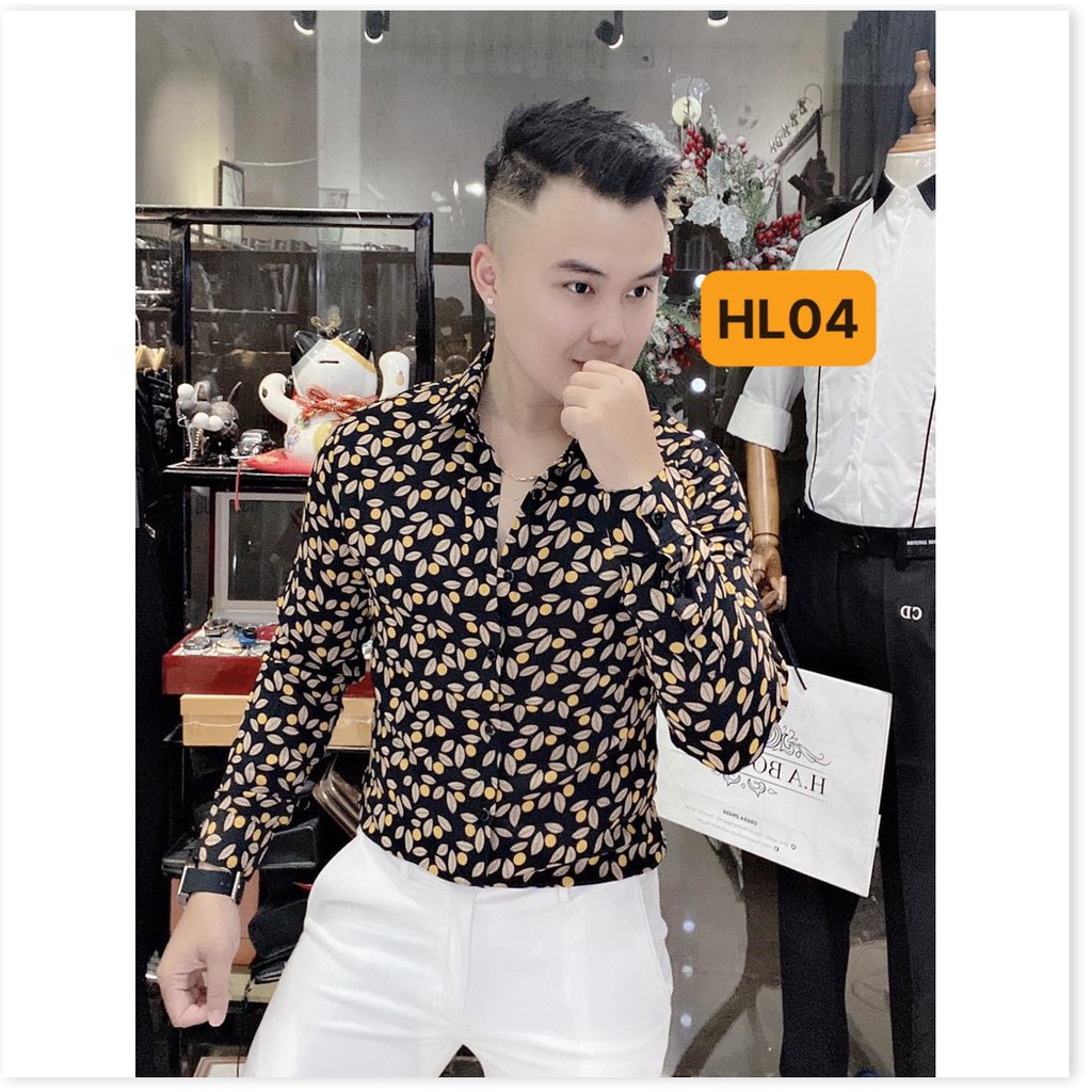 Áo sơ mi nam dài tay vải lụa kate mềm mịn  Thiết kế hot trend mới 2020 HP