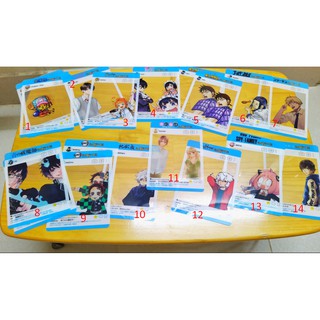 Card Natsucomi 2020 kích cỡ 10,5 x 14,5cm Chainsaw Man Kingdom World Trigger Kimi ni Todoke Jigokuraku One Piece