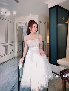 Đầm Ren Dự Tiệc Kèm Ảnh Thật