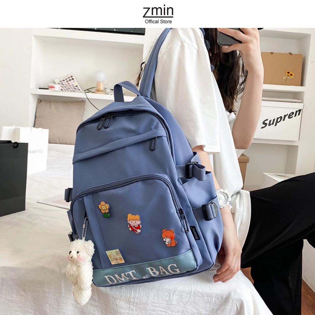 [Mã FATHANG5 giảm 10K đơn 50K] Balo thời trang ulzzang Zmin, chống thấm nước đựng vừa laptop 14inch, A4-Z103