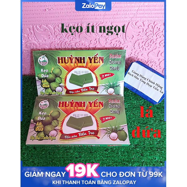 Combo 3 Hộp Kẹo dừa HUỲNH YẾN 300g 3 Vị ít ngọt