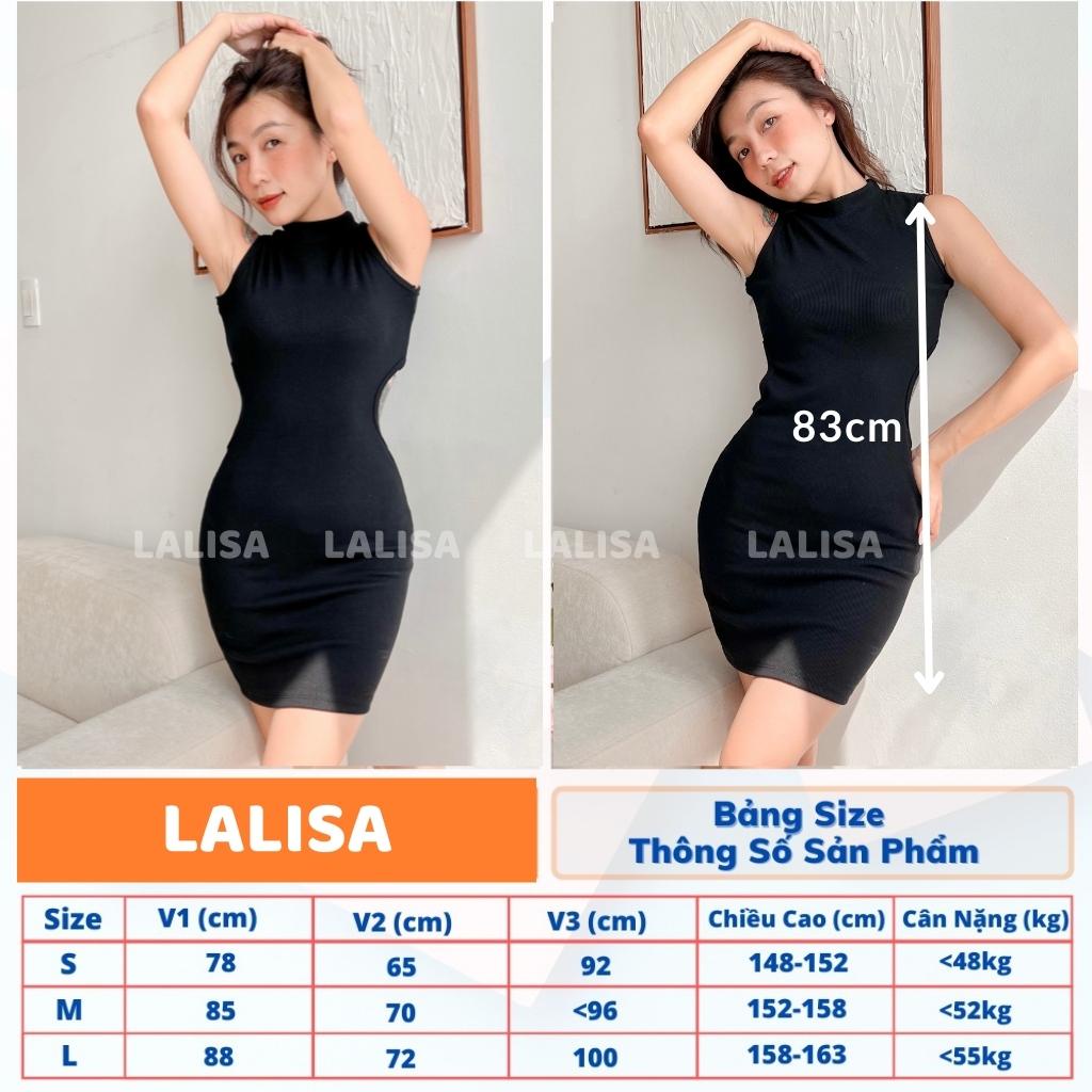 Váy Body Hở Lưng Sexy LALISAI Đầm Ôm Sát Nách Kiểu Nữ Dáng Ngắn Thiết Kế Thun Gân Đi Dự Tiệc Sang Trọng VDE024
