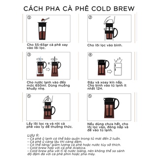 Bình thủy tinh pha cà phê Cold Brew (cà phê ủ lạnh)