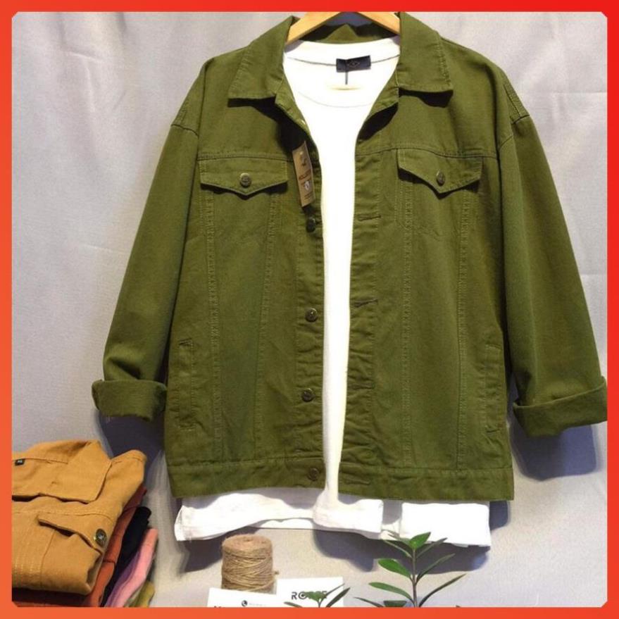 ÁO KHOÁC KAKI JEAN NAM ĐẸP THỜI TRANG MỚI NHẤT