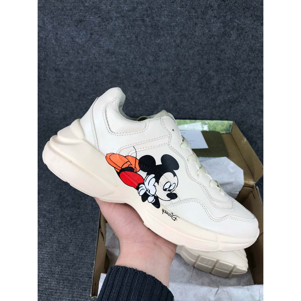 Giày thể thao MLB Mickey đỏ tăng chiều cao