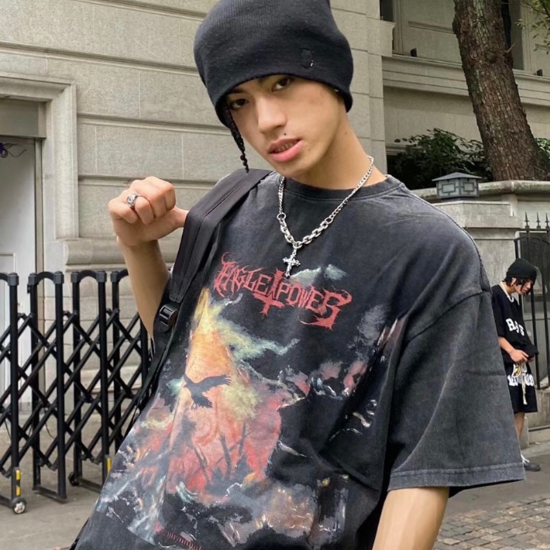 Dây Chuyền Bằng Thép Không Gỉ Mặt Thánh Giá Phong Cách Hip Hop Cho Cặp Đôi/Vòng cổ Thép Không Gỉ Mặt Thánh Giá Phong Cách hip hop unisex