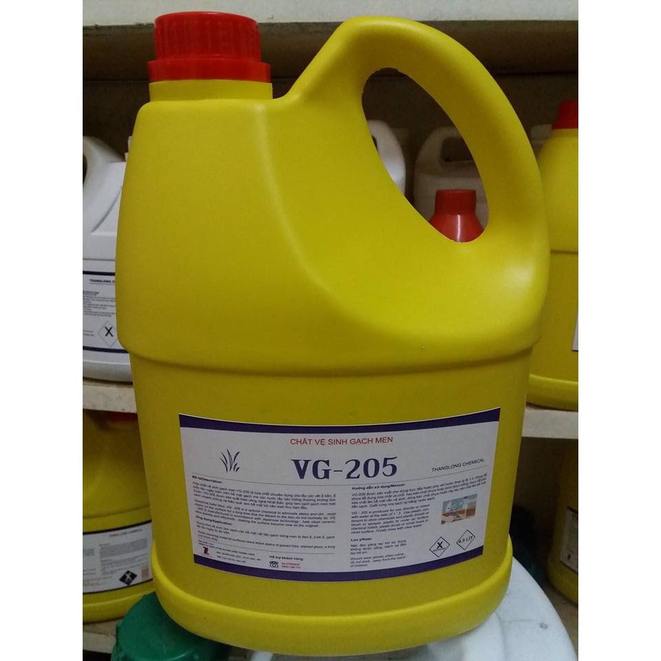 vệ sinh gạch men bồn cầu chậu sứ ố vàng bẩn  can 4,5l VG205