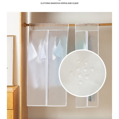 Vỏ Bọc Quần Áo Chống Bụi Bằng PEVA Trong Suốt Tiện Lợi