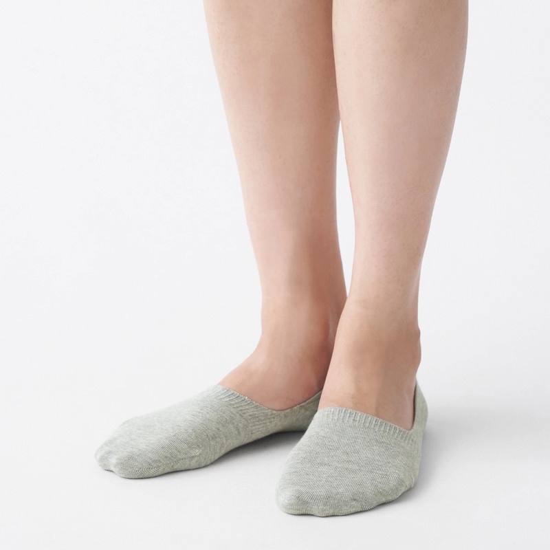 Muji Tất Lười Mỏng Có Miếng Chống Trượt Gót