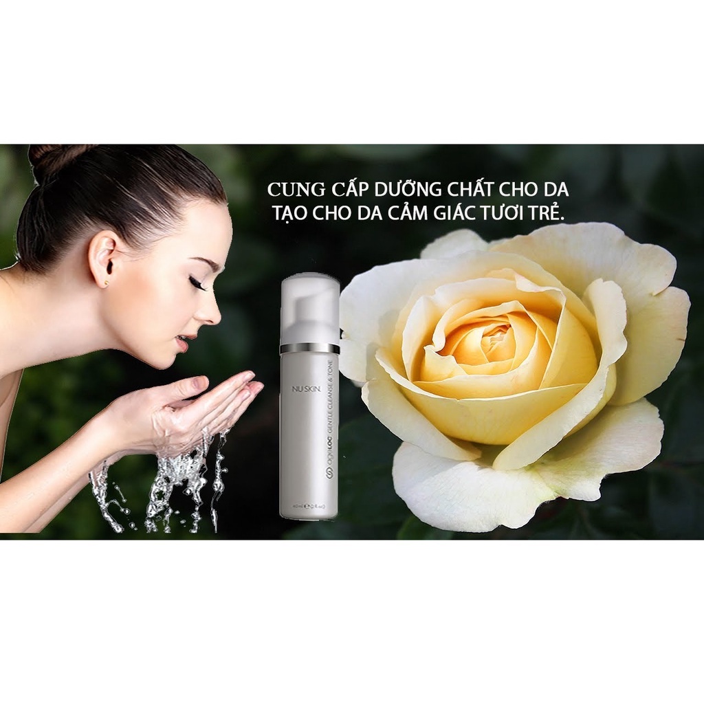 Sửa rửa mặt &amp; nước hoa hồng dịu nhẹ Nuskin ageLOC Gentle Cleanse &amp; Tone 60ml