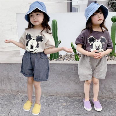 Áo Thun Tay Ngắn In Hình Dễ Thương Cho Bé Gái