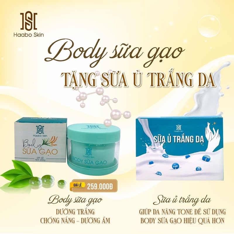 KEM BODY trắng da Sữa Gạo