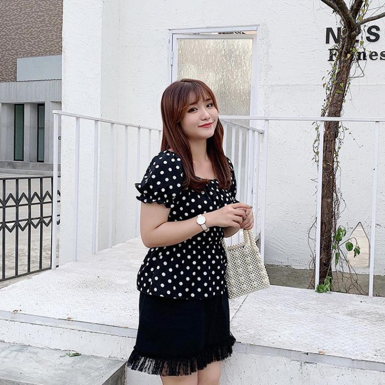 Áo chấm bi cho người béo mập - ABEO083