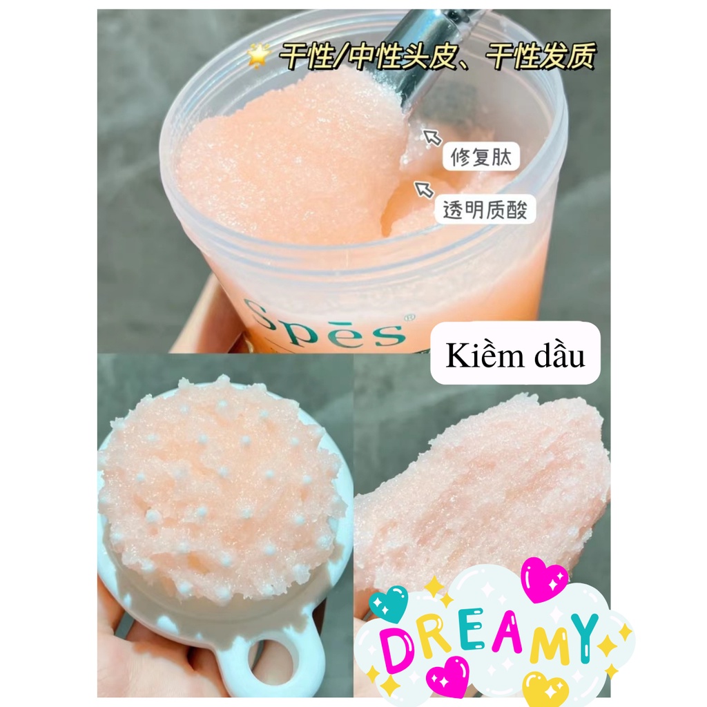 Dầu Gội Muối Biển Spes Tẩy Tế Bào Chết Cho Da Đầu, Sạch Gàu Và Giúp Tóc Bồng Bềnh 280gr