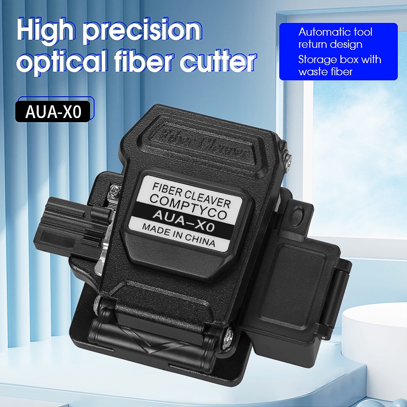 Máy cắt sợi quang AUA-X0 sợi quang hợp nhất Máy cắt nóng chảy Máy cắt cáp quang Dụng cụ + lưỡi cắt sợi quang FTTH