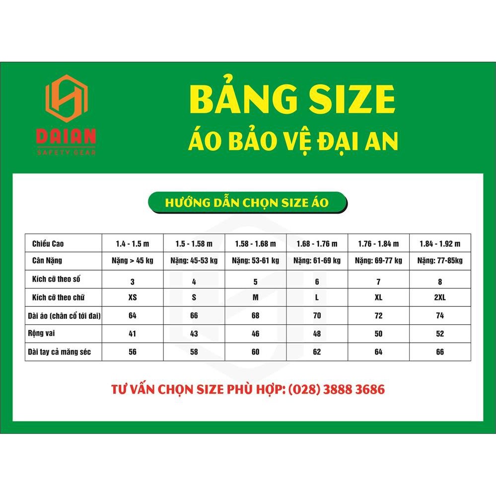 Áo bảo vệ vải si thấm hút mồ hôi kèm logo đầy đủ- Hình thật