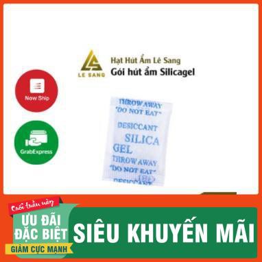 Bịch 200 Hạt hút ẩm Silica gel loại 2 gram dùng hút ẩm các loại Trà hoa, Trà trái cây, bảo quản thực phẩm các loại