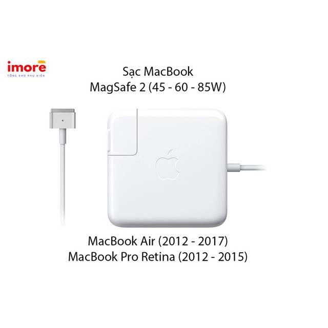 Sạc Macbook Pro magsafe 2 (EARLY 2012 – MID 2015)