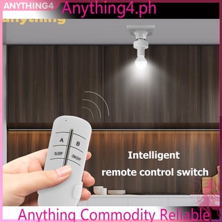 ☀E27 Screw Light Holder Wireless Remote Control Lamp Base Socket