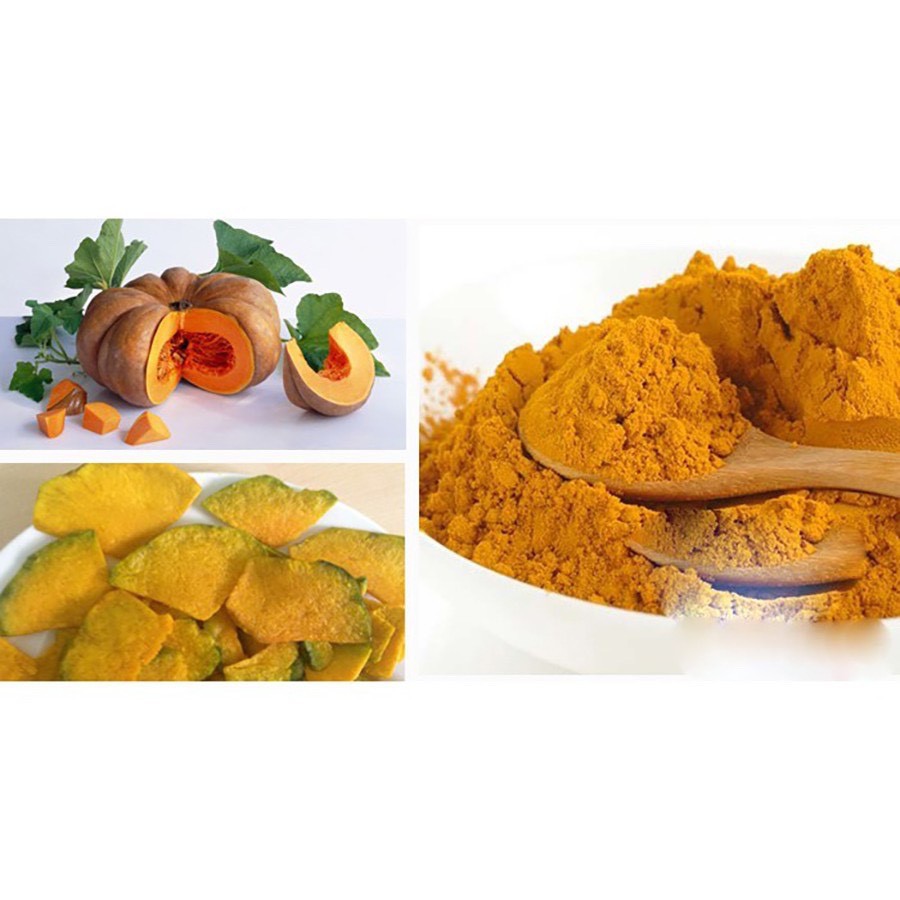 Bột Bí Đỏ sấy lạnh nguyên chất Tuệ Minh (Hộp 50g) - Bổ não cho bé, tốt cho da, mắt, tăng cường miễn dịch