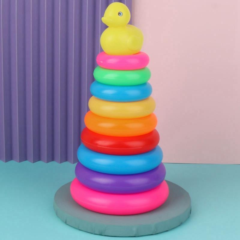 Bộ Đồ Chơi Nhiều Vòng Xếp Chồng Dành Cho Bé Khi Tắm