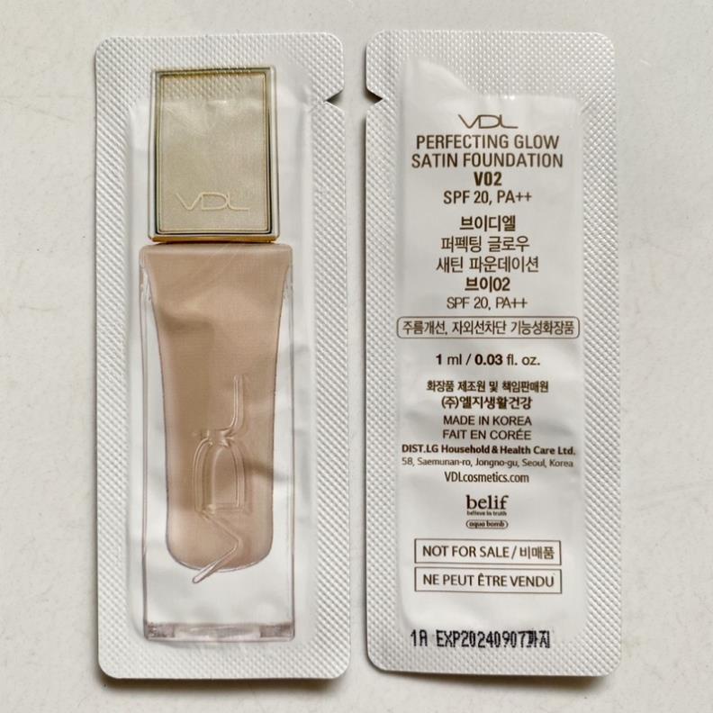 Combo 10 gói kem nền VDL Perfecting Last Foundation Tone V02 date 2024