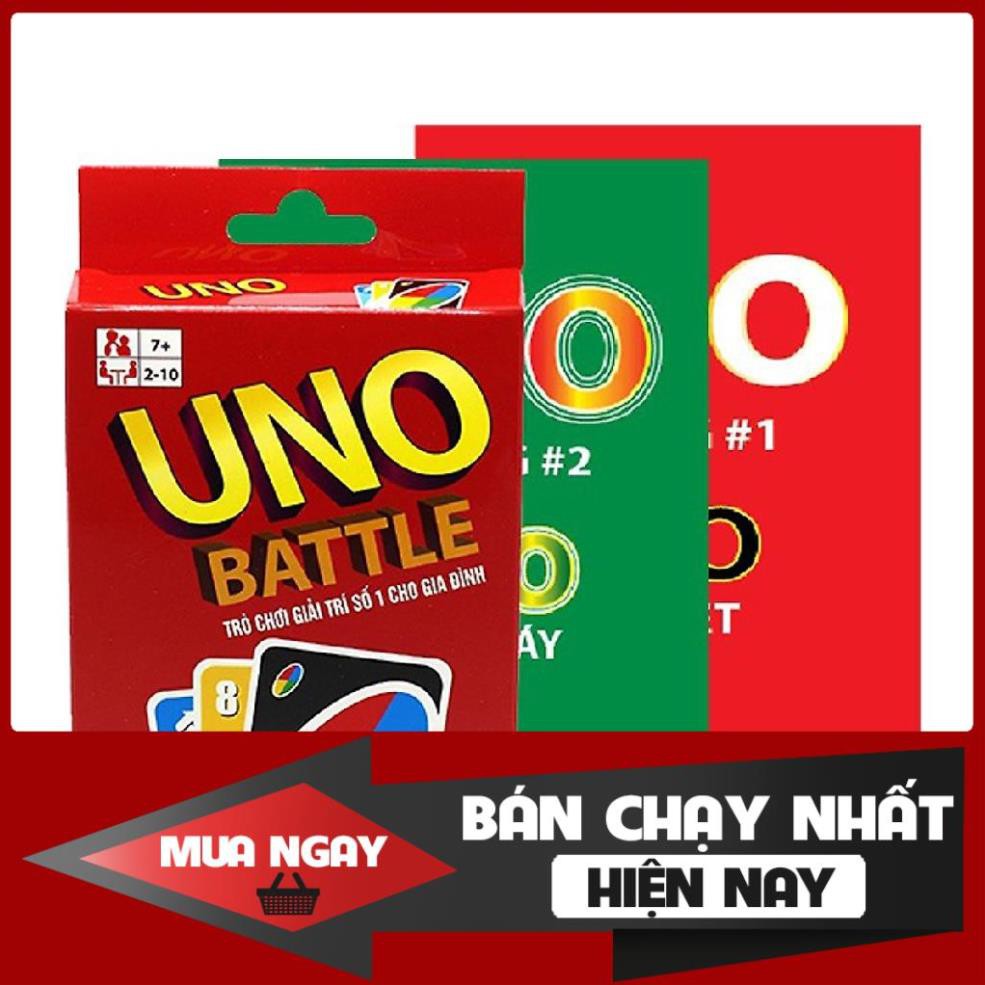 Combo Uno Đại chiến và 2 bản mở rộng Uno Kiss + Domino Đen + Cá sấu + Chim cánh cụt