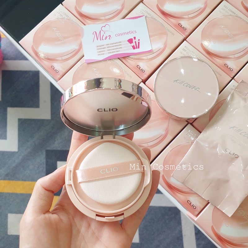 [Sẵn-Auth] PHẤN NƯỚC CLIO KILL COVER PINK GLOW CREAM CUSHION