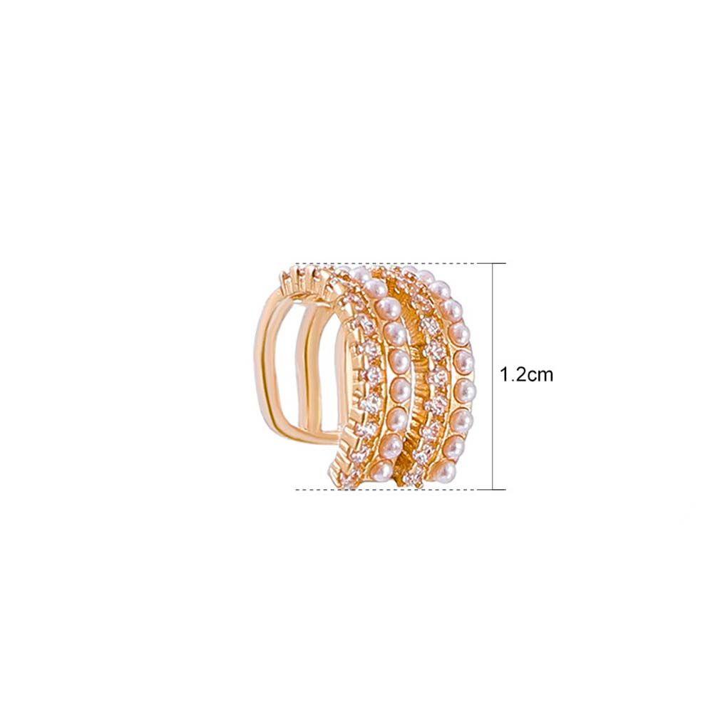 Khuyên Kẹp Sụn Tai Nhiều Lớp Thời Trang Thanh Lịch|Khuyên Tai Nữ Kiểu Dáng Thời Trang Thanh Lịch