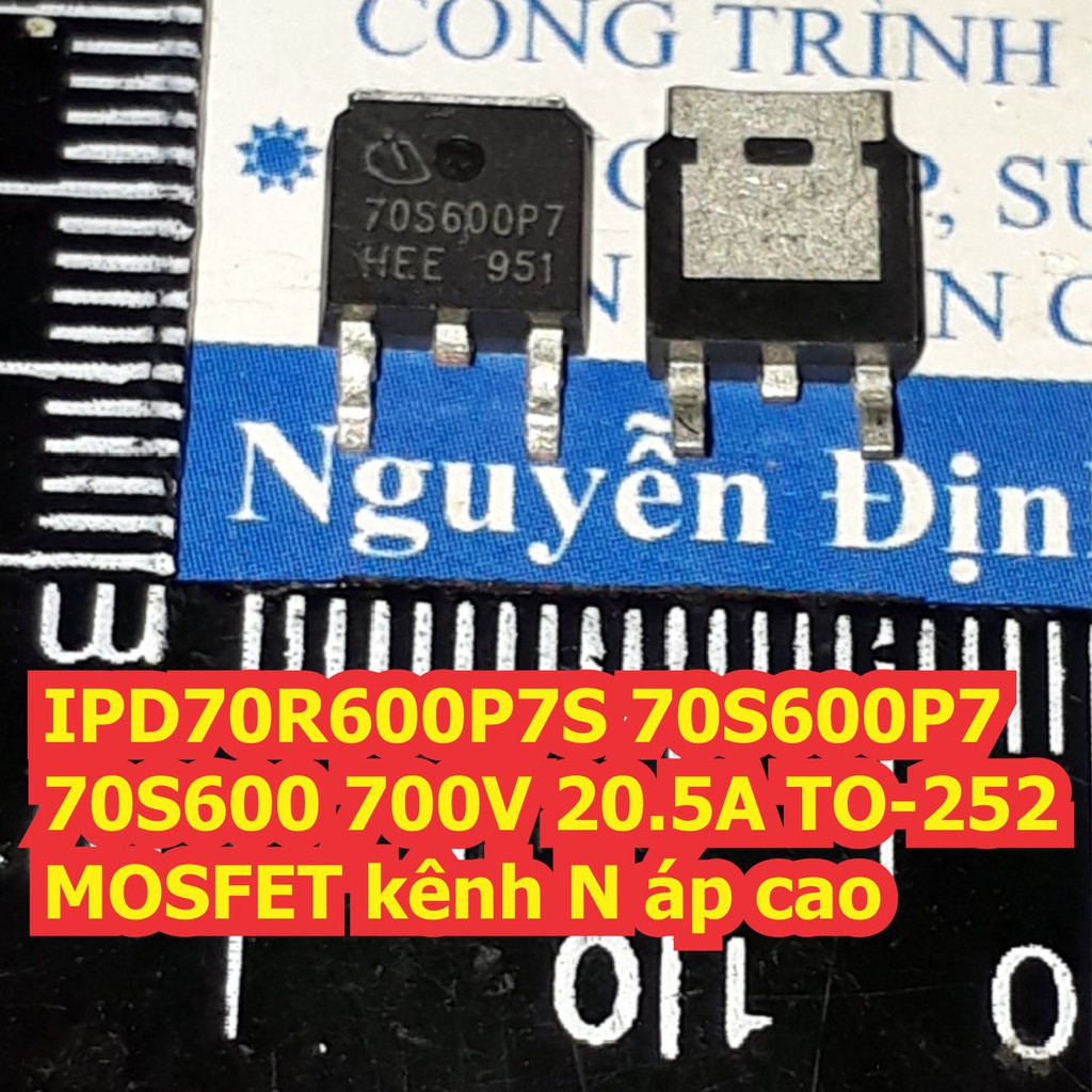 2 con IPD70R600P7S 70S600P7 70S600 700V 20.5A TO-252 MOSFET kênh N áp cao kde7390