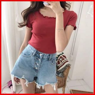 ÁO CROPTOP THUN GÂN