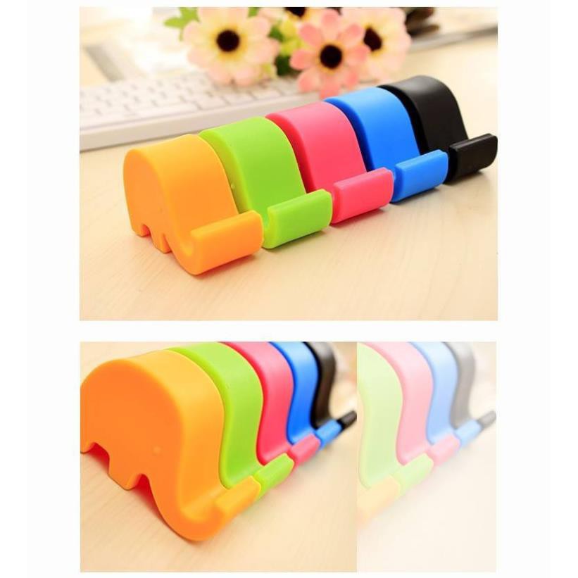 Giá đỡ điện thoại 💓FREESHIP💓 Giá đỡ điện thoại hình con voi đáng yêu, màu sắc tươi sáng, đẹp và tiện dụng 4724