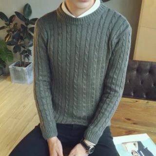 Áo len nam vặn thừng cổ tròn hàng loại 1