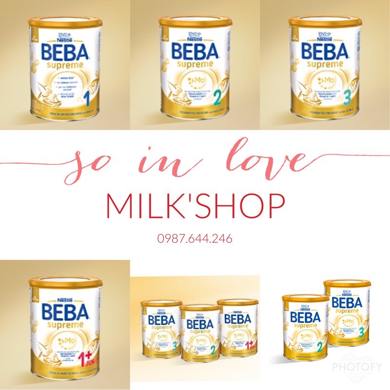 SỮA BEBA SUPREME 800g ĐỨC (mẫu mới)