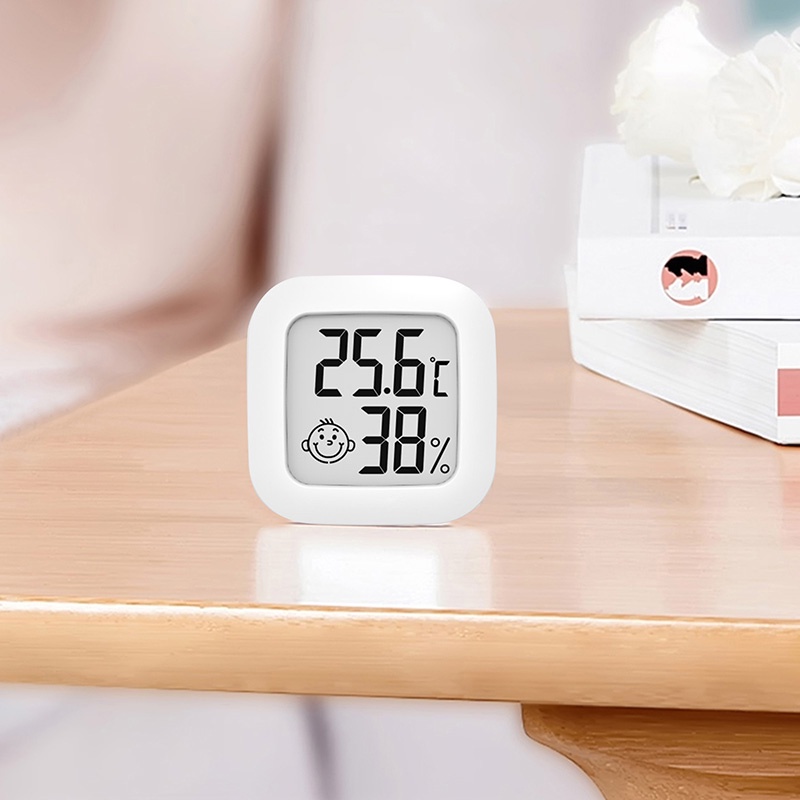 Nhiệt Kế Kỹ Thuật Số Mini Màn Hình LCD Cảm Biến Nhiệt Độ Phòng