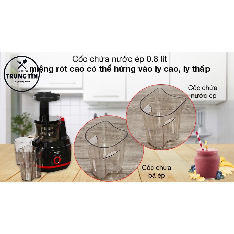 Máy ép trái cây tốc độ chậm Tefal ZC150838 - Chính hãng TEFAL