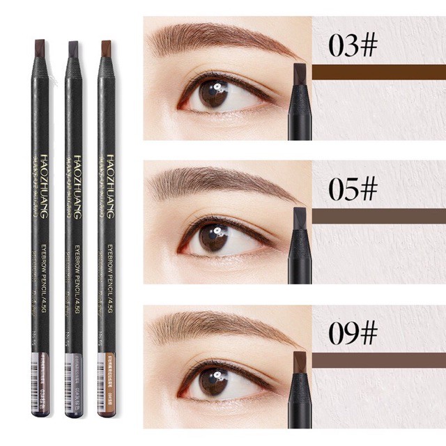 Chì xé kẻ mày Haozhuang Make Up Milano Eyebrow Pencil