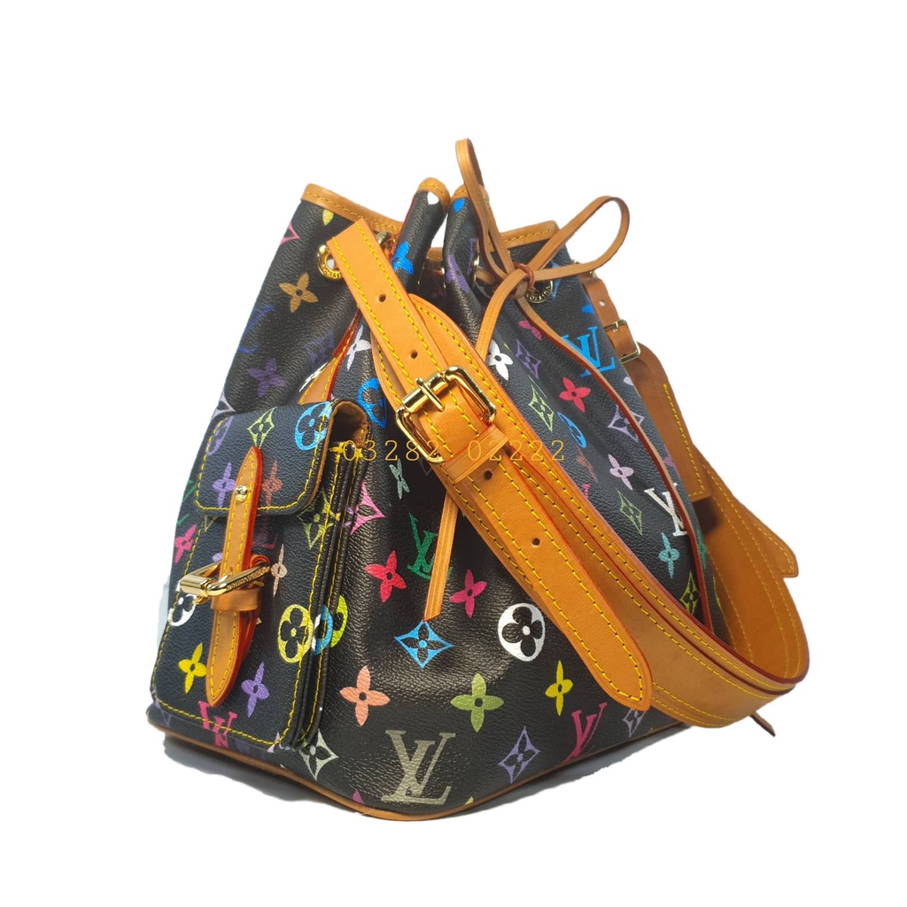 III.Túi xách Bucket LV đen 7 màu si Nhật xịn sò